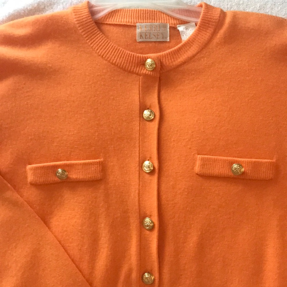 Beautiful orange sunrise sweater